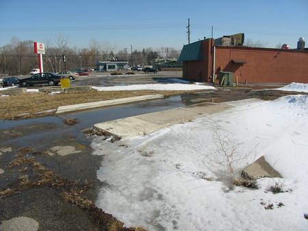 Van Dyke Drive-In Theatre - Ticket Lanes - Photo From Water Winter Wonderland (newer photo)